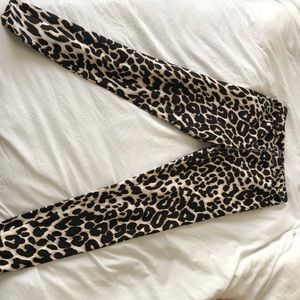 Motel rocks cheetah print denim pant